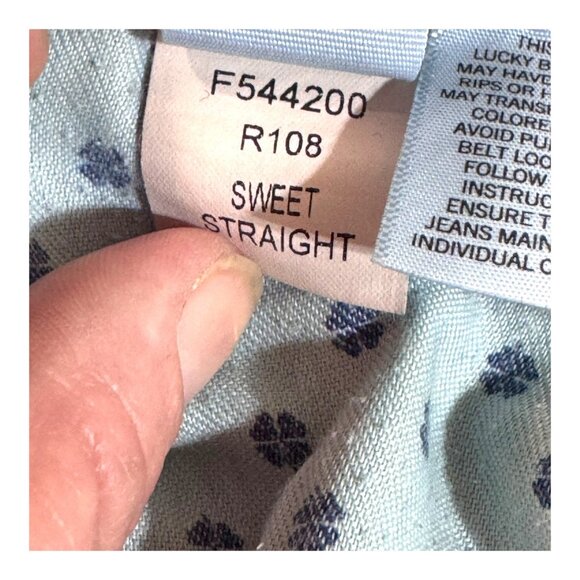 Lucky Brand Sweet Straight Medium Wash Denim Jeans Handcrafted Los Angeles Y2K - Picture 9 of 10